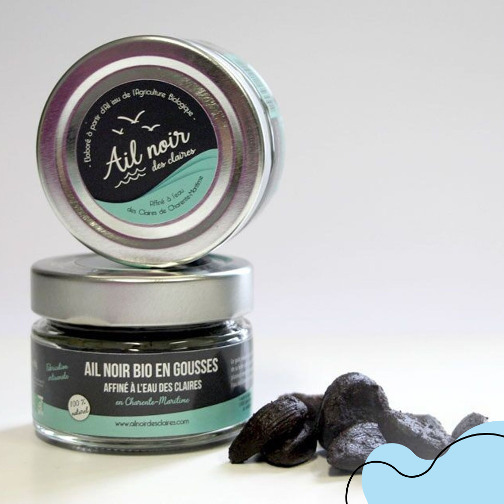 Ail noir des Claires en gousses