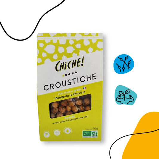 CROUSTICHE - Pois chiches grillés MOUTARDE&ROMARIN