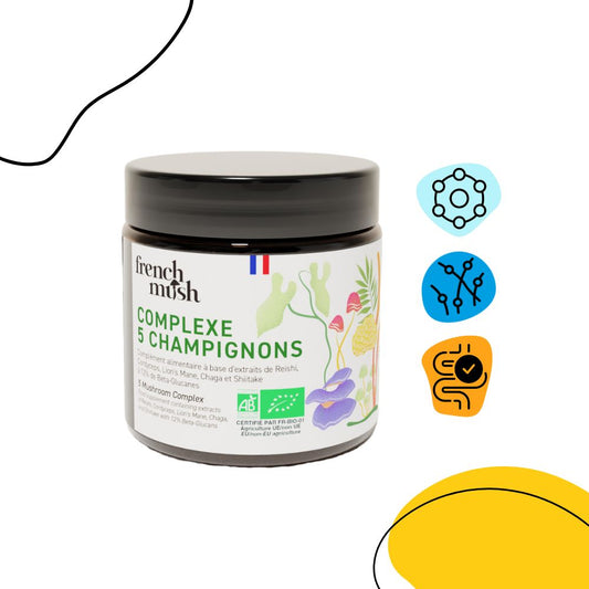 Complexe 5 Champignons Bio en poudre